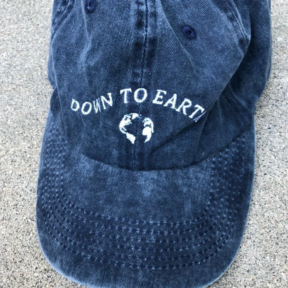 NISSI CAPS REN Clean Skincare Down to Earth Dad Hat Men's Blue Adjustable Cap‍